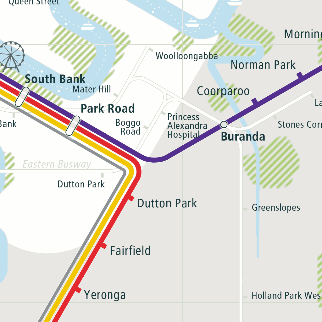 Brisbane City Train Map Brisbane Rail Map - City Train Route Map, Your Offline Travel Guide