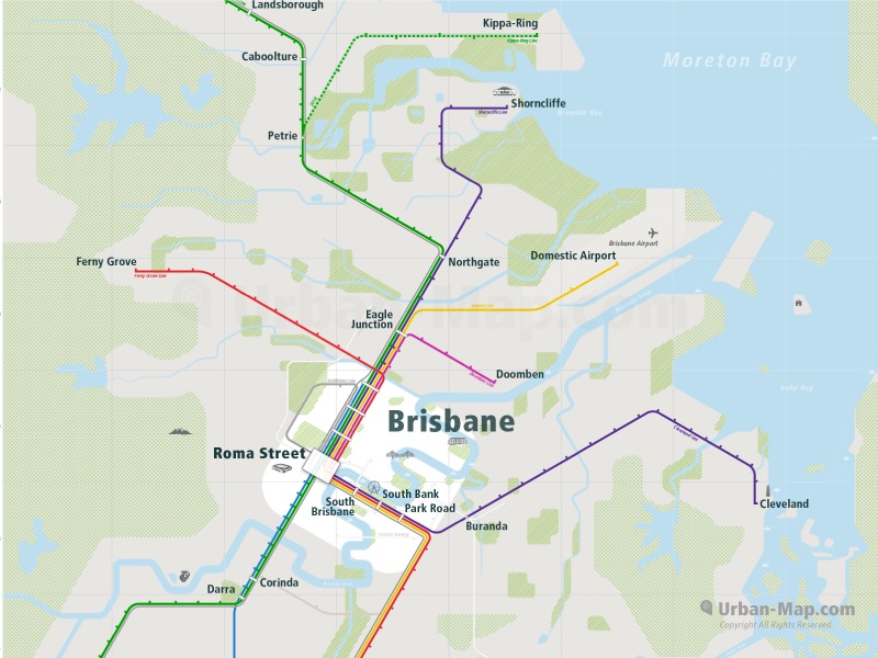 Rail Map Of Brisbane Burpengary Station Map Train Map - vrogue.co