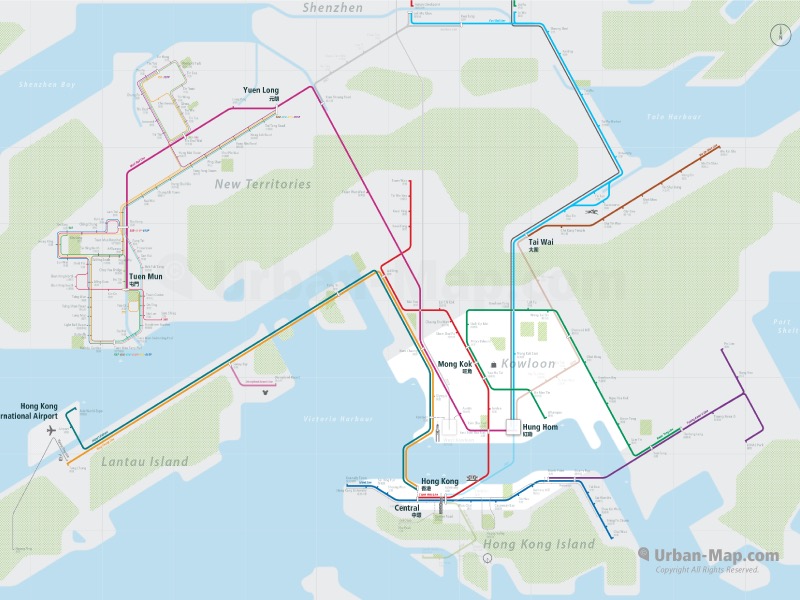Hong Kong Rail Map A Smart City Guide Map Even Offline