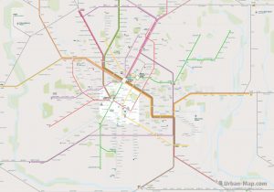 Milan City Rail Map for train and public transportation - Overview