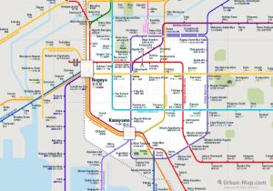 Nagoya City Rail Map for train and public transportation - Overview