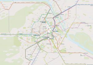 Vienna City Rail Map for train and public transportation - Overview
