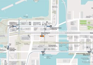 WiFiTokyo City Rail Map for train and public transportation  - Tokyo Odaiba City Map